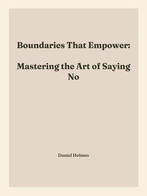 cover image of Boundaries That Empower